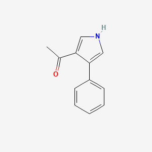 molecular formula C12H11NO B2406710 1-(4-phenyl-1H-pyrrol-3-yl)ethan-1-one CAS No. 40167-28-0