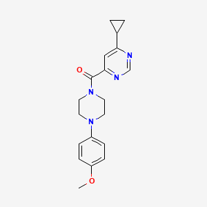 (6-Cyclopropylpyrimidin-4-yl)-[4-(4-methoxyphenyl)piperazin-1-yl]methanone