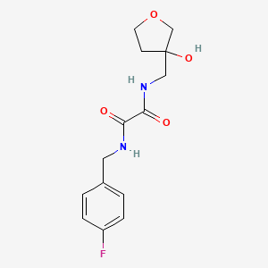 N1-(4-fluorobenzyl)-N2-((3-hydroxytetrahydrofuran-3-yl)methyl)oxalamide