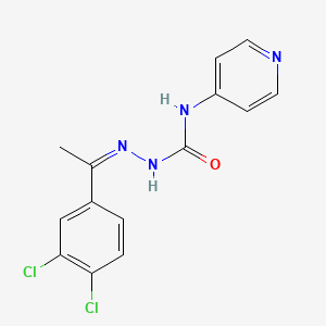 1-[(Z)-1-(3,4-dichlorophenyl)ethylideneamino]-3-pyridin-4-ylurea
