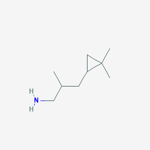 3-(2,2-Dimethylcyclopropyl)-2-methylpropan-1-amine