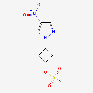 [3-(4-Nitropyrazol-1-yl)cyclobutyl] methanesulfonate