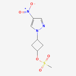 (1s,3s)-3-(4-nitro-1H-pyrazol-1-yl)cyclobutyl methanesulfonate, cis