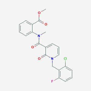 methyl 2-(1-(2-chloro-6-fluorobenzyl)-N-methyl-2-oxo-1,2-dihydropyridine-3-carboxamido)benzoate