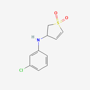 molecular formula C10H10ClNO2S B2406805 N-(3-chlorophenyl)-1,1-dioxo-2,3-dihydrothiophen-3-amine CAS No. 321977-85-9