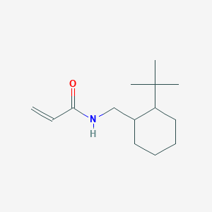 molecular formula C14H25NO B2406821 N-[(2-Tert-butylcyclohexyl)methyl]prop-2-enamide CAS No. 2305468-62-4