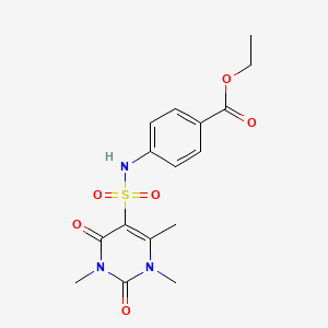 Ethyl 4-[(1,3,4-trimethyl-2,6-dioxopyrimidin-5-yl)sulfonylamino]benzoate