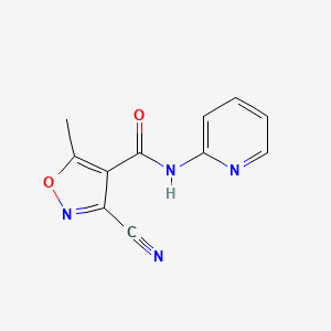 3-cyano-5-methyl-N-(2-pyridinyl)-4-isoxazolecarboxamide