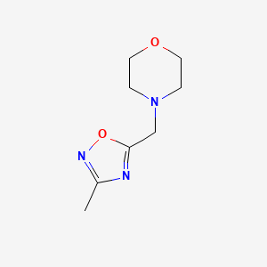 molecular formula C8H13N3O2 B2406869 4-((3-甲基-1,2,4-噁二唑-5-基)甲基)吗啉 CAS No. 2159564-30-2