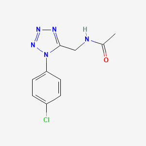 molecular formula C10H10ClN5O B2406870 N-((1-(4-chlorophenyl)-1H-tetrazol-5-yl)methyl)acetamide CAS No. 921102-70-7