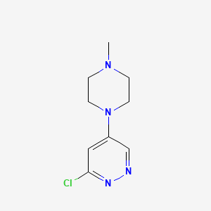 molecular formula C9H13ClN4 B2406882 3-Chloro-5-(4-methylpiperazin-1-yl)pyridazine CAS No. 1201176-24-0
