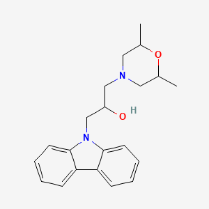 molecular formula C21H26N2O2 B2406892 1-(9H-carbazol-9-yl)-3-(2,6-dimethylmorpholino)propan-2-ol CAS No. 459784-07-7