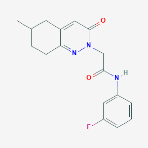 N-(3-fluorophenyl)-2-(6-methyl-3-oxo-5,6,7,8-tetrahydrocinnolin-2(3H)-yl)acetamide