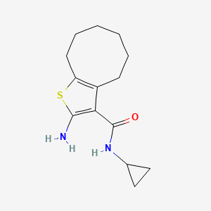 2-amino-N-cyclopropyl-4,5,6,7,8,9-hexahydrocycloocta[b]thiophene-3-carboxamide