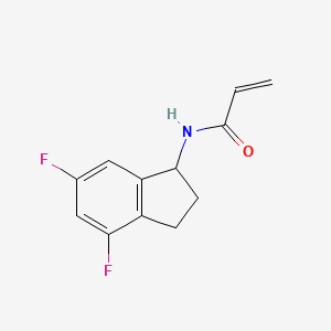molecular formula C12H11F2NO B2406915 N-(4,6-Difluoro-2,3-dihydro-1H-inden-1-yl)prop-2-enamide CAS No. 2305467-26-7