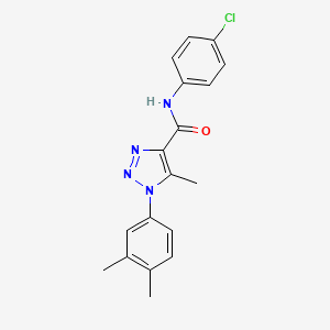 N-(4-chlorophenyl)-1-(3,4-dimethylphenyl)-5-methyl-1H-1,2,3-triazole-4-carboxamide