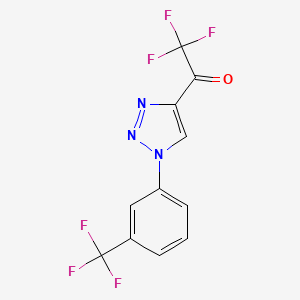 2,2,2-Trifluoro-1-[1-[3-(trifluoromethyl)phenyl]triazol-4-yl]ethanone