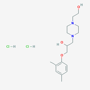 1-(2,4-Dimethylphenoxy)-3-(4-(2-hydroxyethyl)piperazin-1-yl)propan-2-ol dihydrochloride