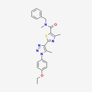 N-benzyl-2-(1-(4-ethoxyphenyl)-5-methyl-1H-1,2,3-triazol-4-yl)-N,4-dimethylthiazole-5-carboxamide