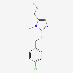 {2-[(4-chlorobenzyl)sulfanyl]-1-methyl-1H-imidazol-5-yl}methanol
