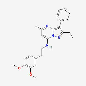 N-[2-(3,4-dimethoxyphenyl)ethyl]-2-ethyl-5-methyl-3-phenylpyrazolo[1,5-a]pyrimidin-7-amine