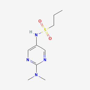 N-(2-(dimethylamino)pyrimidin-5-yl)propane-1-sulfonamide