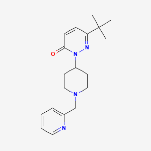 molecular formula C19H26N4O B2407034 6-Tert-butyl-2-[1-(pyridin-2-ylmethyl)piperidin-4-yl]pyridazin-3-one CAS No. 2310083-46-4