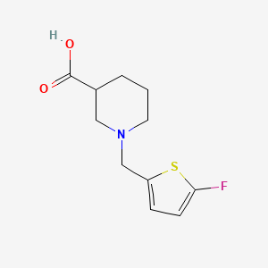 1-[(5-Fluorothien-2-yl)methyl]piperidine-3-carboxylic acid