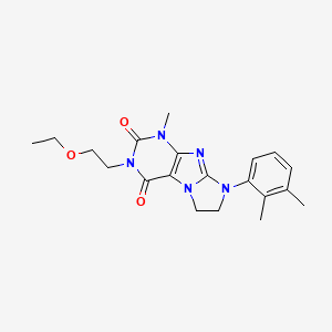 molecular formula C20H25N5O3 B2407056 8-(2,3-Dimethylphenyl)-3-(2-Ethoxyethyl)-1-Methyl-7,8-Dihydro-1H-Imidazo[2,1-f]Purin-2,4(3H,6H)-dion CAS No. 916030-02-9