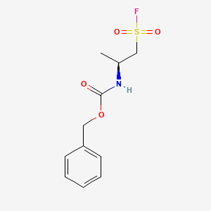 molecular formula C11H14FNO4S B2407060 (2S)-N-(苄氧羰基)-2-甲基牛磺酸氟化物 CAS No. 1169199-21-6
