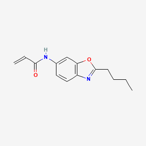 molecular formula C14H16N2O2 B2407066 N-(2-ブチル-1,3-ベンゾオキサゾール-6-イル)プロプ-2-エナミド CAS No. 2396580-32-6