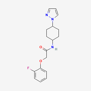 2-(2-fluorophenoxy)-N-[4-(1H-pyrazol-1-yl)cyclohexyl]acetamide