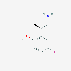 (2R)-2-(5-Fluoro-2-methoxyphenyl)propan-1-amine