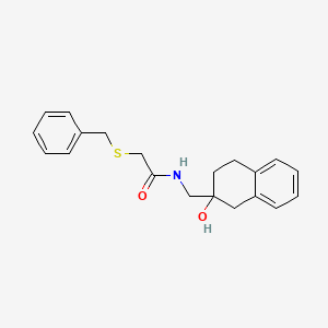molecular formula C20H23NO2S B2407073 2-(benzylthio)-N-((2-hydroxy-1,2,3,4-tetrahydronaphthalen-2-yl)methyl)acetamide CAS No. 1421497-99-5
