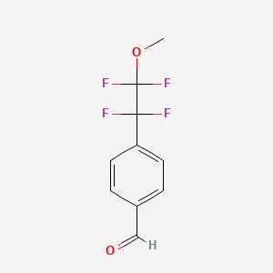 molecular formula C10H8F4O2 B2407087 4-(1,1,2,2-四氟-2-甲氧基乙基)苯甲醛 CAS No. 2193059-17-3