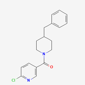 molecular formula C18H19ClN2O B2407088 (4-Benzylpiperidin-1-yl)(6-chloropyridin-3-yl)methanone CAS No. 446269-57-4