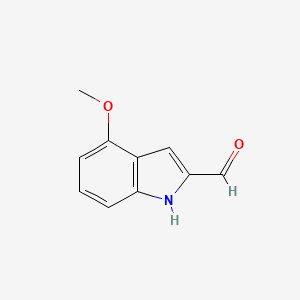 molecular formula C16H15NO2 B2407090 4-甲氧基-1H-吲哚-2-甲醛 CAS No. 213682-04-3