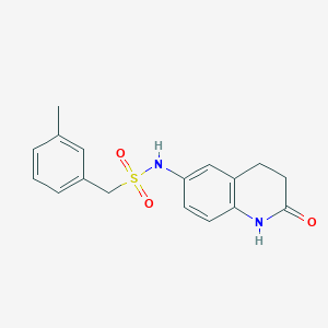 molecular formula C17H18N2O3S B2407103 N-(2-氧代-1,2,3,4-四氢喹啉-6-基)-1-(间甲苯基)甲磺酰胺 CAS No. 922134-15-4