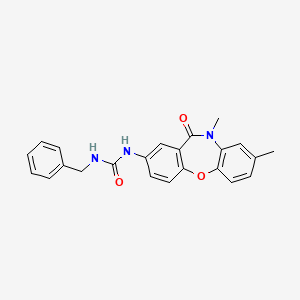 molecular formula C23H21N3O3 B2407118 1-Benzyl-3-(8,10-dimethyl-11-oxo-10,11-dihydrodibenzo[b,f][1,4]oxazepin-2-yl)urea CAS No. 1203083-17-3