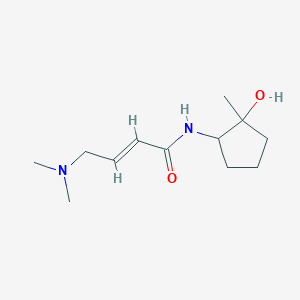 molecular formula C12H22N2O2 B2407121 (E)-4-(Dimethylamino)-N-(2-hydroxy-2-methylcyclopentyl)but-2-enamide CAS No. 2411335-60-7