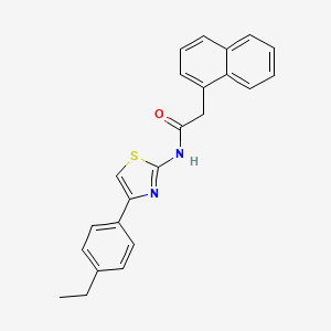 molecular formula C23H20N2OS B2407127 N-(4-(4-ethylphenyl)thiazol-2-yl)-2-(naphthalen-1-yl)acetamide CAS No. 324758-36-3