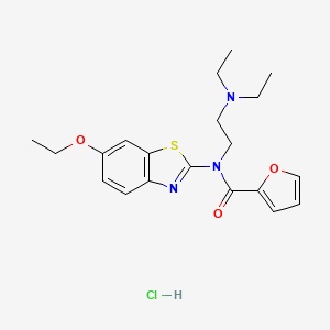 N-(2-(diethylamino)ethyl)-N-(6-ethoxybenzo[d]thiazol-2-yl)furan-2-carboxamide hydrochloride