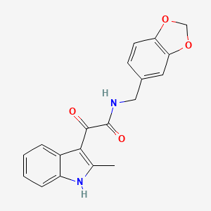 N-(1,3-benzodioxol-5-ylmethyl)-2-(2-methyl-1H-indol-3-yl)-2-oxoacetamide