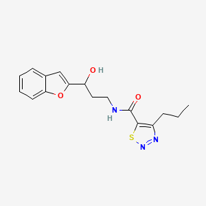 N-(3-(benzofuran-2-yl)-3-hydroxypropyl)-4-propyl-1,2,3-thiadiazole-5-carboxamide