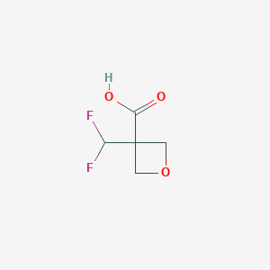 molecular formula C5H6F2O3 B2407167 3-(Difluoromethyl)oxetane-3-carboxylic acid CAS No. 1782290-73-6