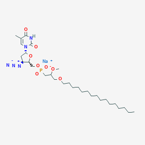 molecular formula C30H53N5NaO8P B240717 PhosphonorylLipid-AZT CAS No. 131933-68-1