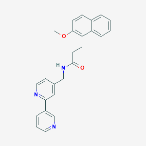 N-([2,3'-bipyridin]-4-ylmethyl)-3-(2-methoxynaphthalen-1-yl)propanamide