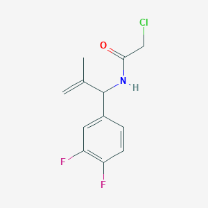 2-Chloro-N-[1-(3,4-difluorophenyl)-2-methylprop-2-enyl]acetamide