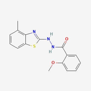 2-methoxy-N'-(4-methyl-1,3-benzothiazol-2-yl)benzohydrazide