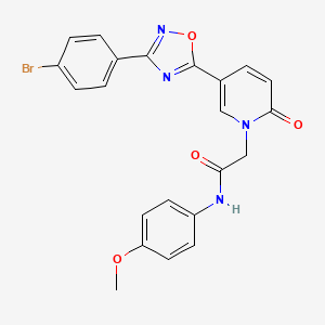 2-(5-(3-(4-bromophenyl)-1,2,4-oxadiazol-5-yl)-2-oxopyridin-1(2H)-yl)-N-(4-methoxyphenyl)acetamide